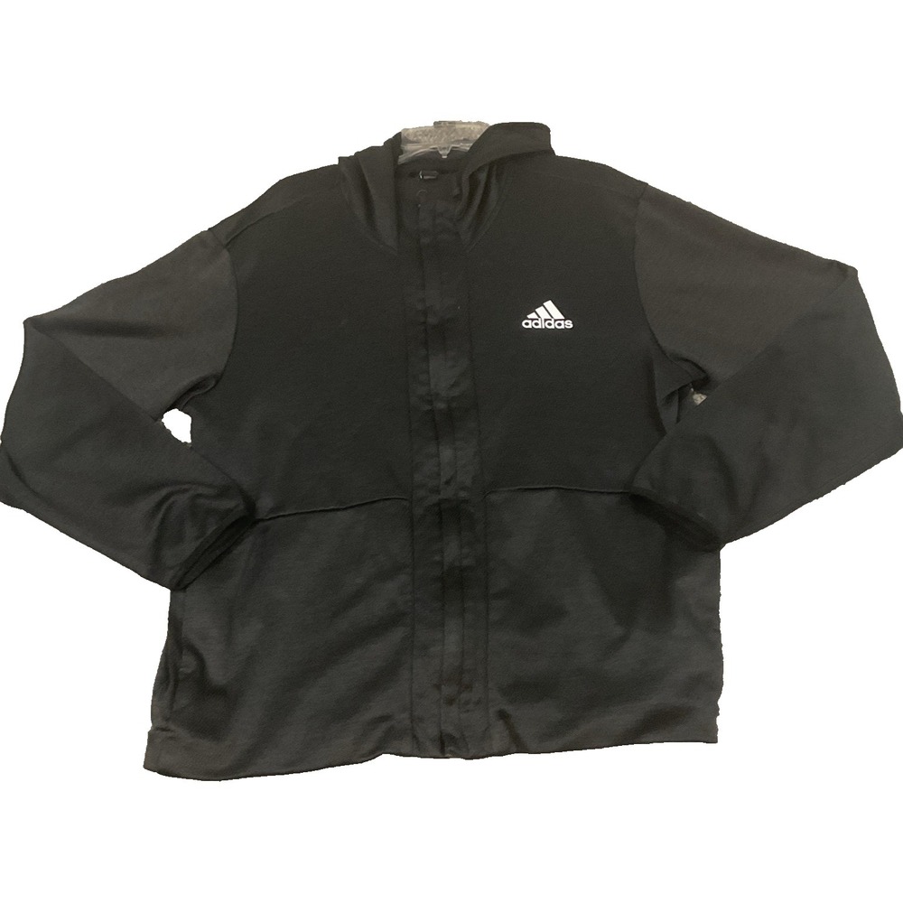 Adidas Tiro 19 Training Jacket Black Climawarm Full Zip Soccer 3 Stripe Sz XL